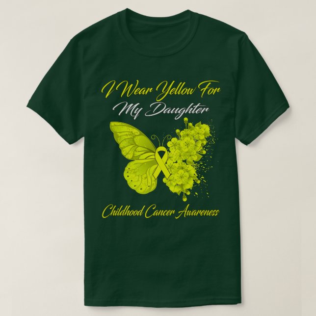 Butterfly I-Bärans Gult för min dotter Chilty T Shirt (Design framsida)