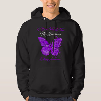 Butterfly I-Bärans Lila för min broderepilepsiaw Hoodie