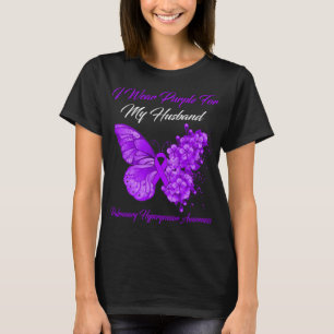 Butterfly I-Bärans Lila för min Make-pulmonell T Shirt