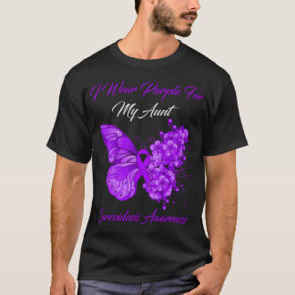 Butterfly I-Bärans Lila för min Moster Sarcoidos A T Shirt