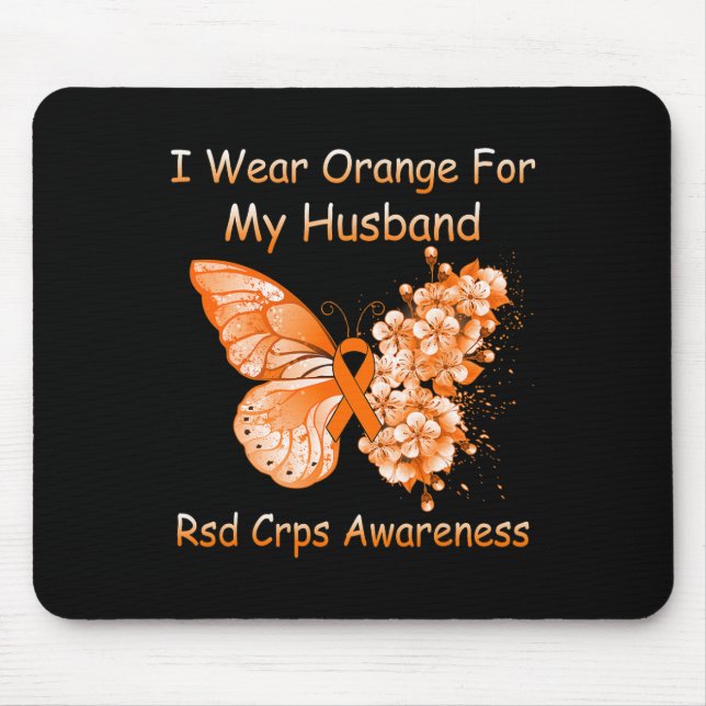 Butterfly I-Bärans Orange för min Make RSD Crps AW Musmatta (Framsidan)