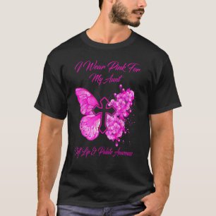 Butterfly I-Bärans Rosa för Moster-vänstra läppar  T Shirt