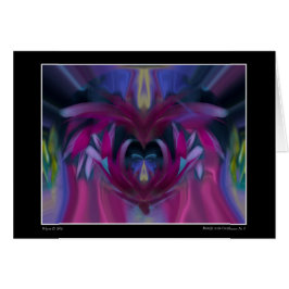 Butterfly i kornblommor nr 3-kort hälsningskort