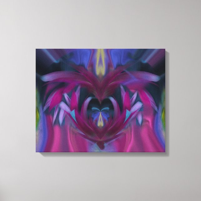 Butterfly i kornblommor nr 3 Poster Canvastryck (Framsida)