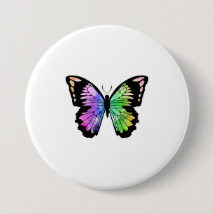 Butterfly i Rainbow Färg Knapp