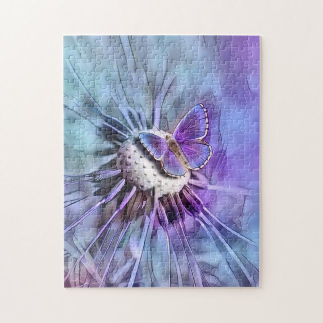 Butterfly i Vår Färg Pussel (Vertikal)