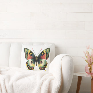 Butterfly Illustration Vår Pillow Kudde