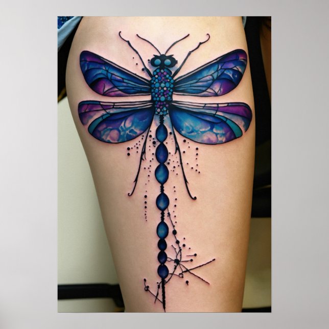 BUTTERFLY IN HAND BLÄCK ART POSTER (Framsidan)