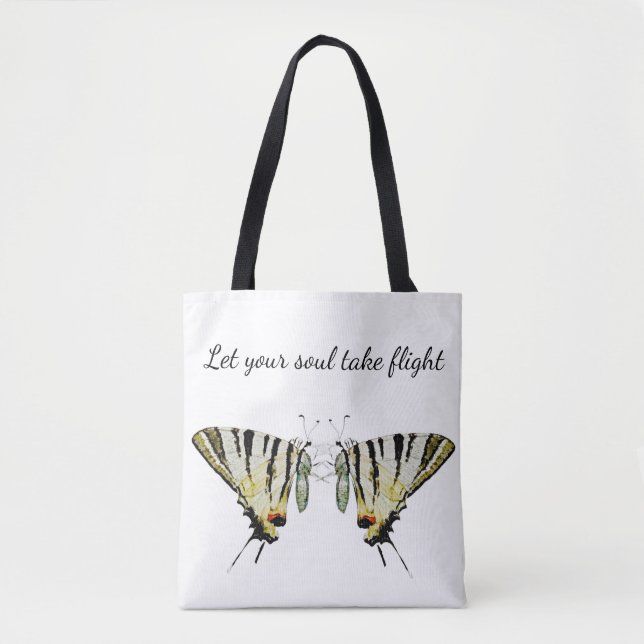 Butterfly inspiration Tote Bag Tygkasse (Framsida)