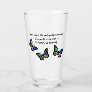 Butterfly Inspirational Quote Glaskopp