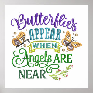 Butterfly-inspirationskällans gelcitat poster
