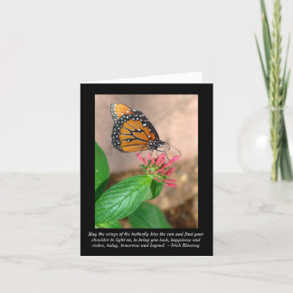 Butterfly Irish Blank Card Kort