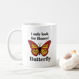 Butterfly Jag letar bara efter honungsfjäril Kaffemugg