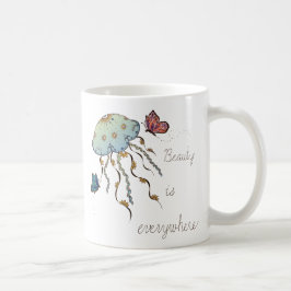 Butterfly & Jellyfish Kaffemugg