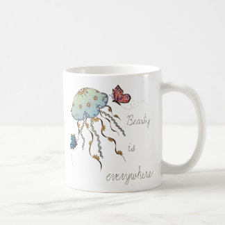 Butterfly & Jellyfish Kaffemugg