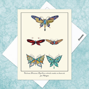Butterfly Jeweled Ornamental Brooches Vykort