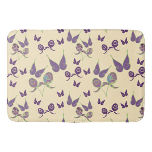 Butterfly Joy in Cream Bath Mat Badrumsmatta