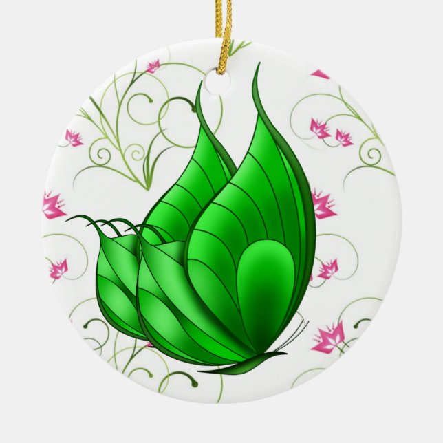 Butterfly Julgransprydnad Keramik (Framsidan)