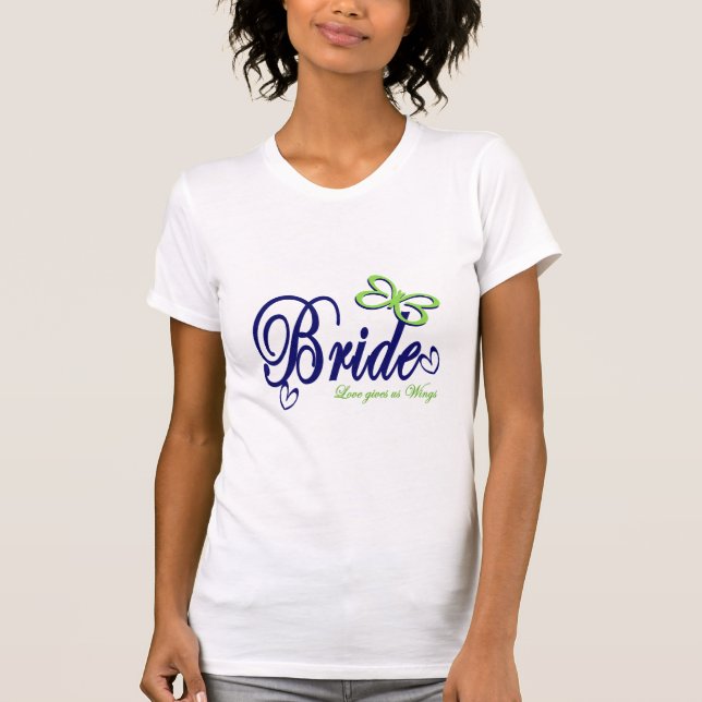 Butterfly Kärlek Bride Tee (Framsida)