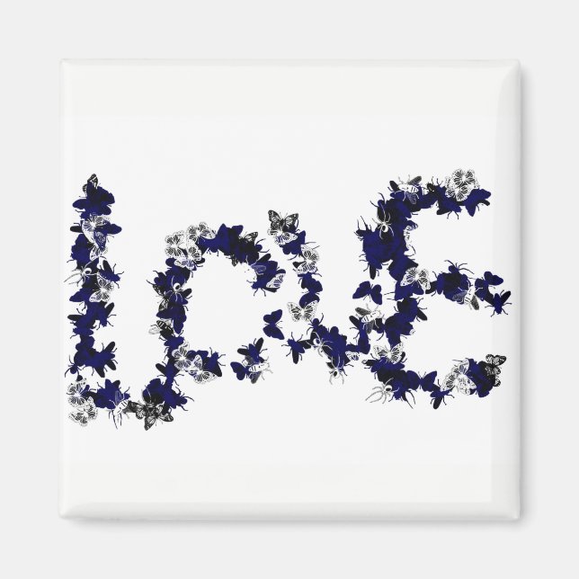 Butterfly Kärlek Magnet (Framsidan)