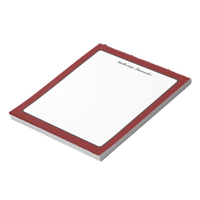 Butterfly Kärlek | Solid Färg Red 1 Gräns Anteckningsblock (Roterad)