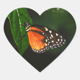 Butterfly Kärlek Stickers Hjärtformat Klistermärke
