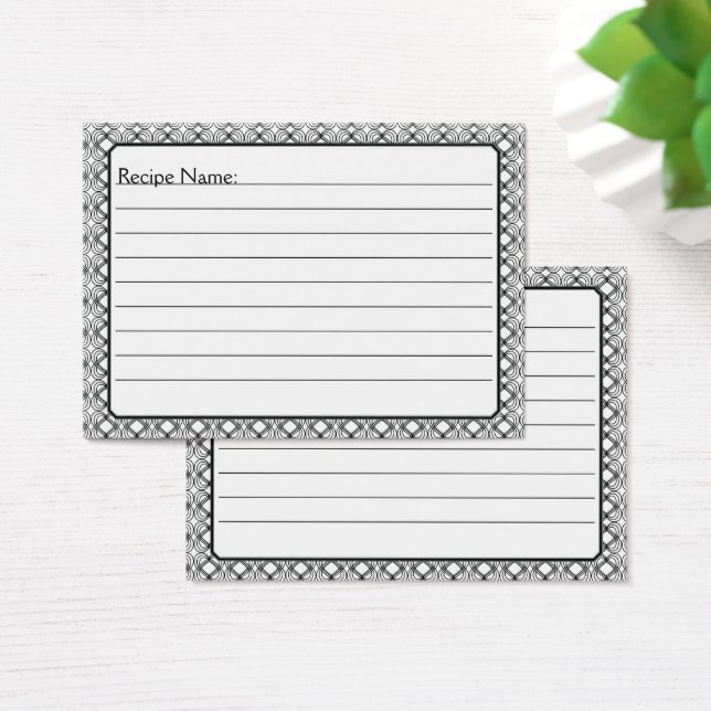 Butterfly Kärlek | Svarta Snöre 1-Personligen Visitkort (Skivbord)