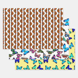 Butterfly Kärlek Wrapping Papprare Lakan