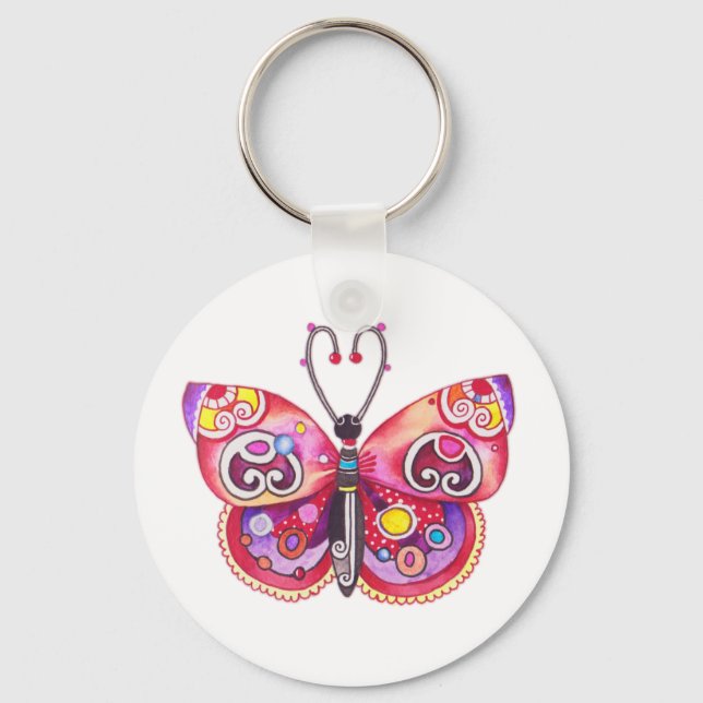 Butterfly Keychain Nyckelring (Framsida)