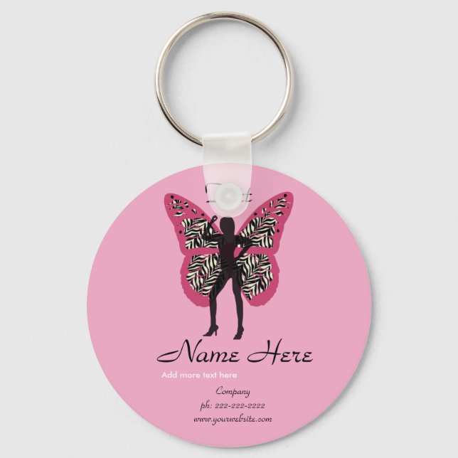 Butterfly Keychain Nyckelring (Framsida)