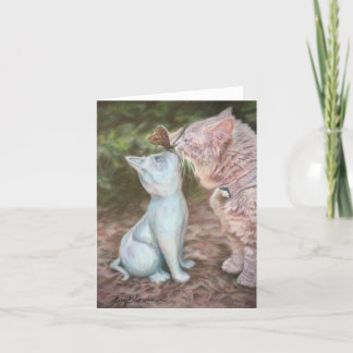 Butterfly Kisses 4" x 5,6" vikt notecard Tack Kort