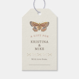 Butterfly Kisses Baby Shower Visning Shower Presentetikett