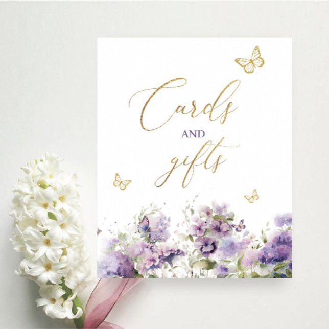 Butterfly kisses cards presenterar blommor Baby Sh Poster (Skapare uppladdad)