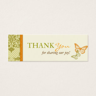 Butterfly Kisses Charming TY Smala Card Litet Visitkort
