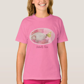 Butterfly Kisses för små flickor T-Shirt