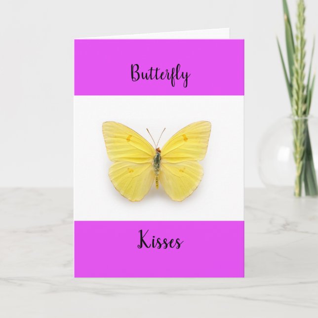 Butterfly Kisses Get well-Greeting Card Kort (Framsida)