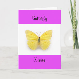 Butterfly Kisses Get well-Greeting Card Kort