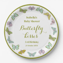 Butterfly kisses Girl Baby Shower Decor