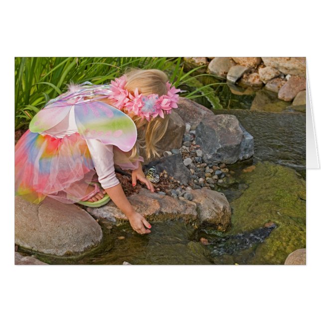 Butterfly Kisses Hälsningskort (Framsidan Horizontal)