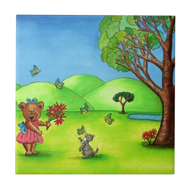 Butterfly Kisses Kakelplatta (Framsidan)