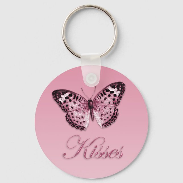 Butterfly Kisses Keychain Nyckelring (Framsida)