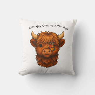 Butterfly Kisses & Moo Hugs - Dekorativ kudde