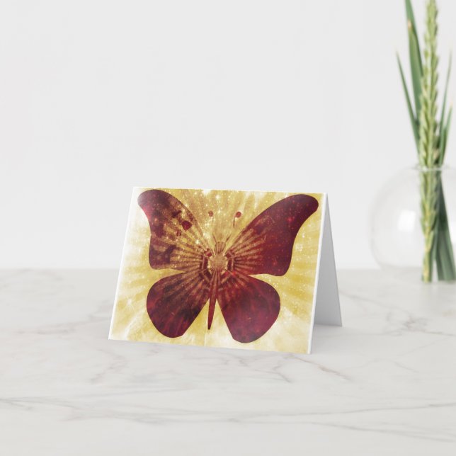 Butterfly Kisses Note Card Kort (Framsida)