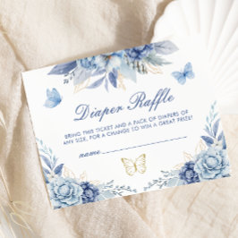 Butterfly Kisses och Baby Önskemål Diaper Raffle Tilläggskort