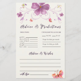 Butterfly Kisses Önskemål Advice & Predence Cards