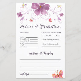 Butterfly Kisses Önskemål Advice & Predence Cards