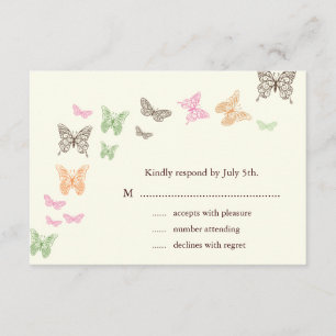 Butterfly Kisses OSA elfenben Kort