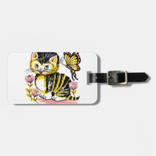 Butterfly & Kitten Bagagebricka