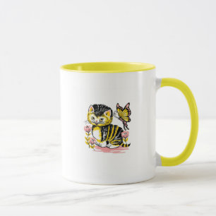 Butterfly & Kitten Mugg