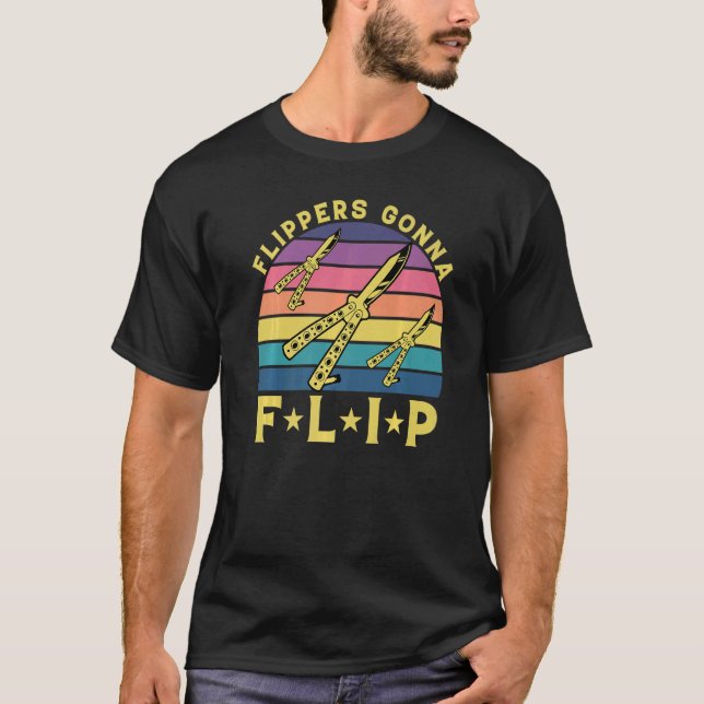 Butterfly Knife Balisong Quote  2 T Shirt (Framsida)